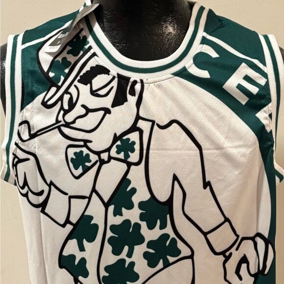 Boston Celtics Larry Bird # 33 Jersey Green/White , Unisex - Picture 9 of 12